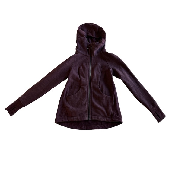 Lululemon Pleat To Street Hoodie Heathered Bordeaux Drama - 4 - Picture 7 of 9